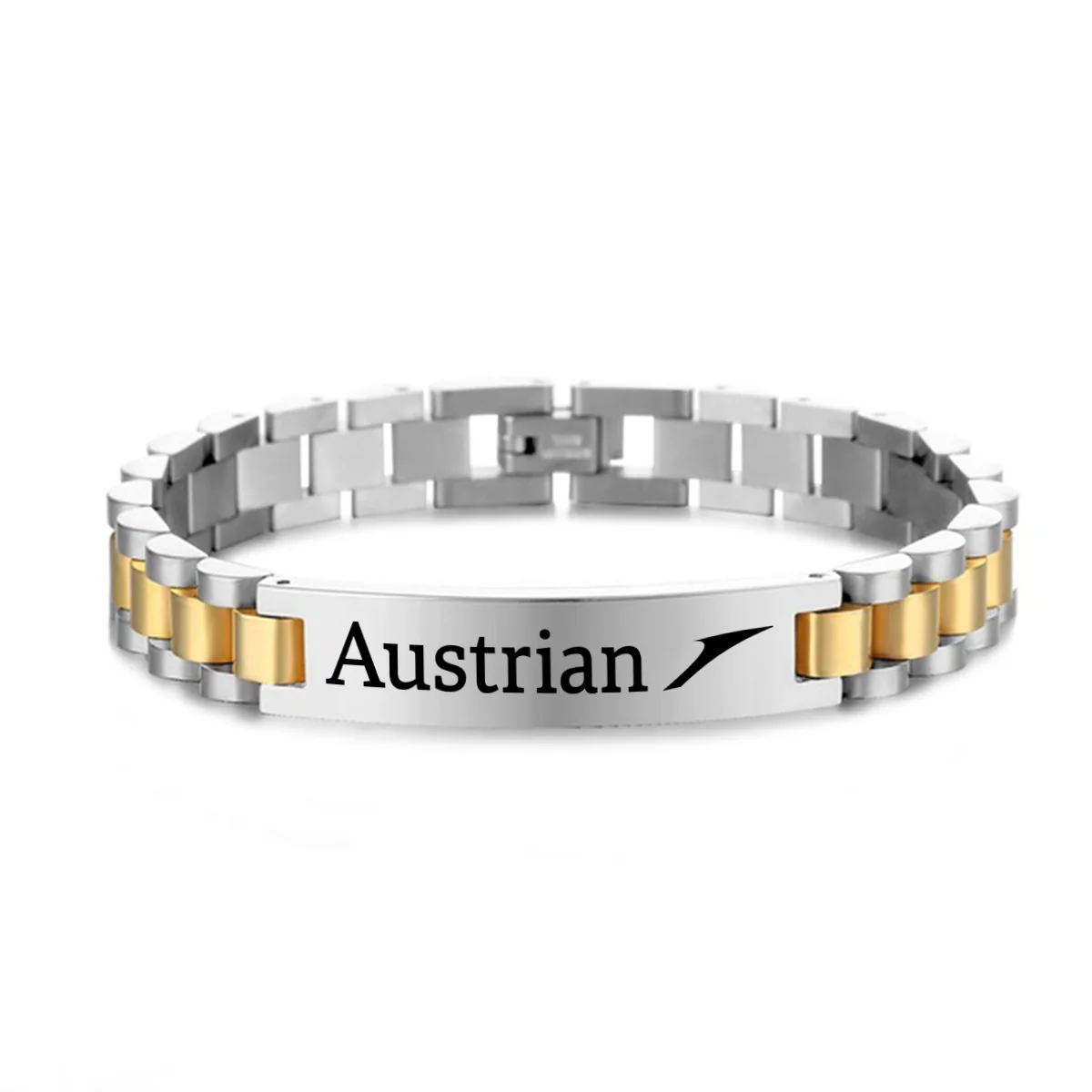 Austrian Airlines Designed Stainless Steel Chain Bracelets - Image 3