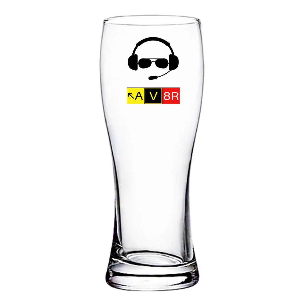 AV8R 2 Designed Pilsner Beer Glasses - Image 2