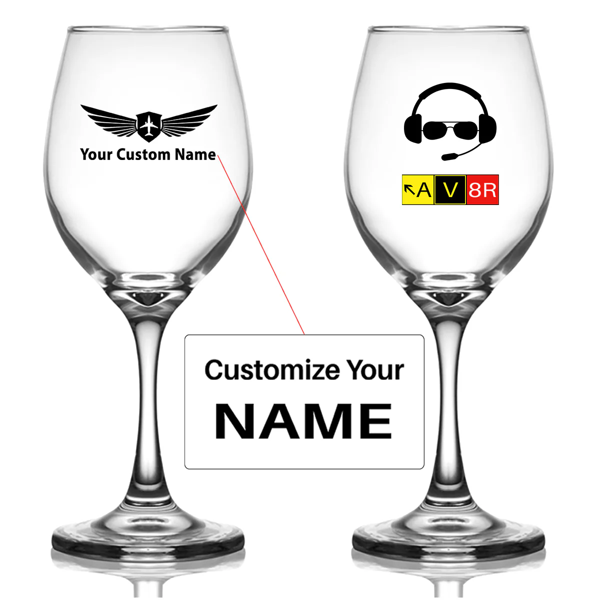 AV8R 2 Designed Wine Glasses