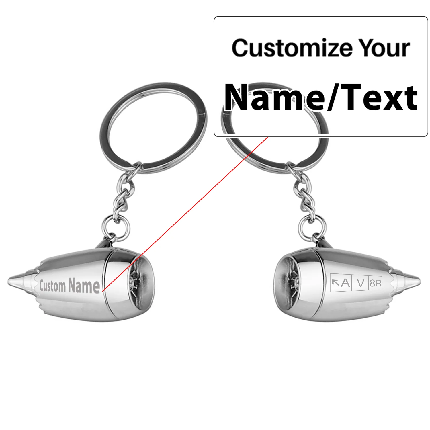 AV8R Jet Engine Turbine Key Chains - Image 3