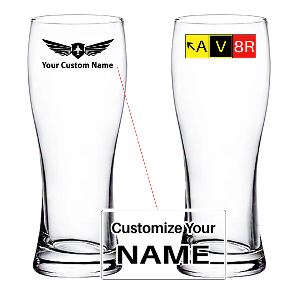 AV8R Designed Pilsner Beer Glasses