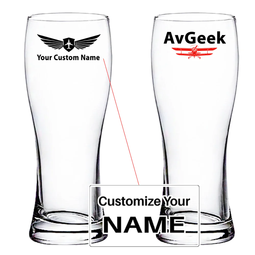 Avgeek Designed Pilsner Beer Glasses