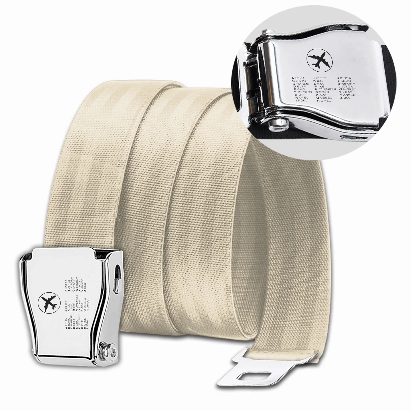 Aviation Alphabet 2 Designed Fashion Airplane Seat Belts - Image 8