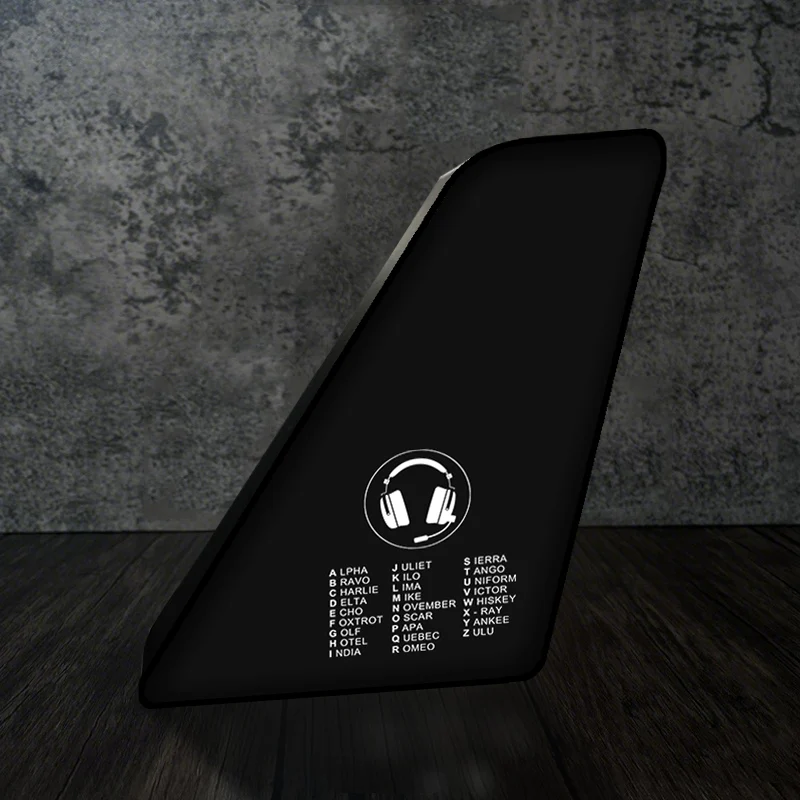 Aviation Alphabet 3 Designed Led Aircraft Tail & 3D Lamp