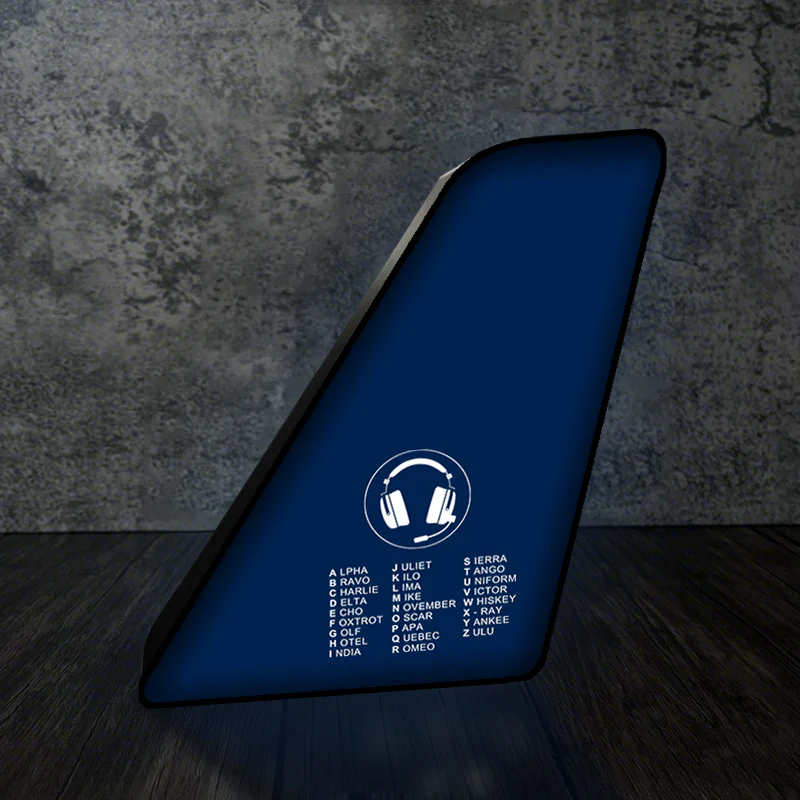Aviation Alphabet 3 Designed Led Aircraft Tail & 3D Lamp - Image 8