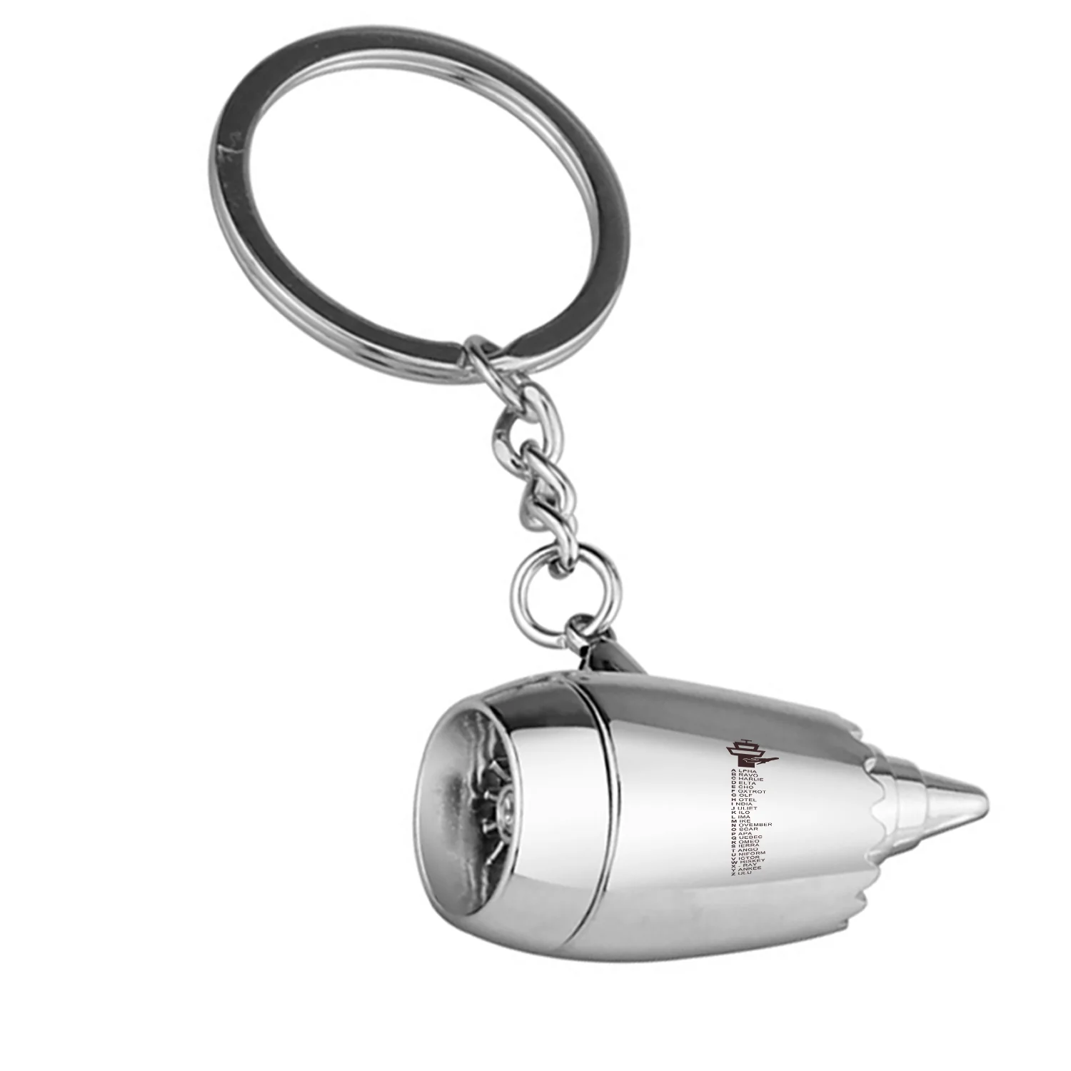 Aviation Alphabet Jet Engine Turbine Key Chains - Image 2
