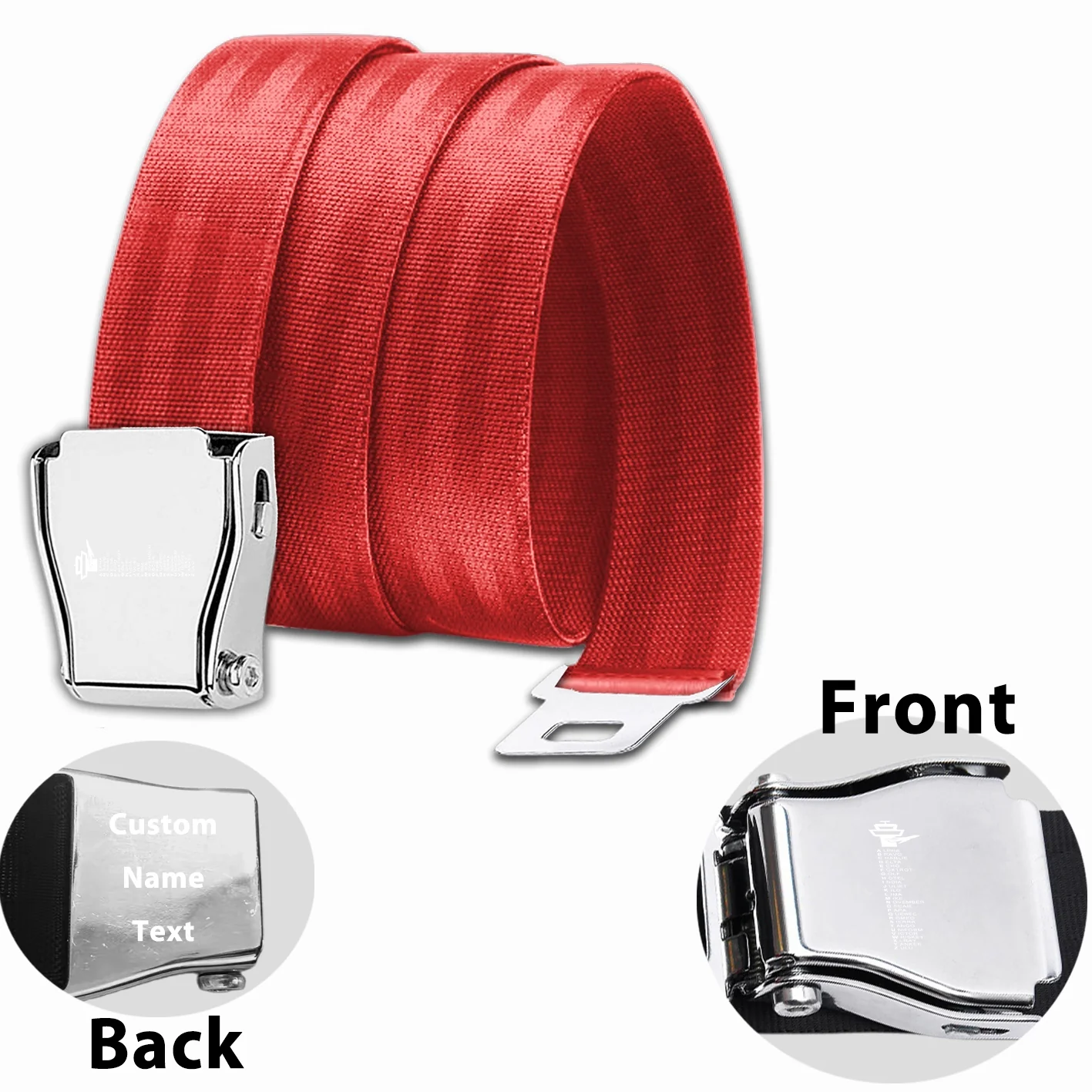 Aviation Alphabet Designed Fashion Airplane Seat Belts - Image 15