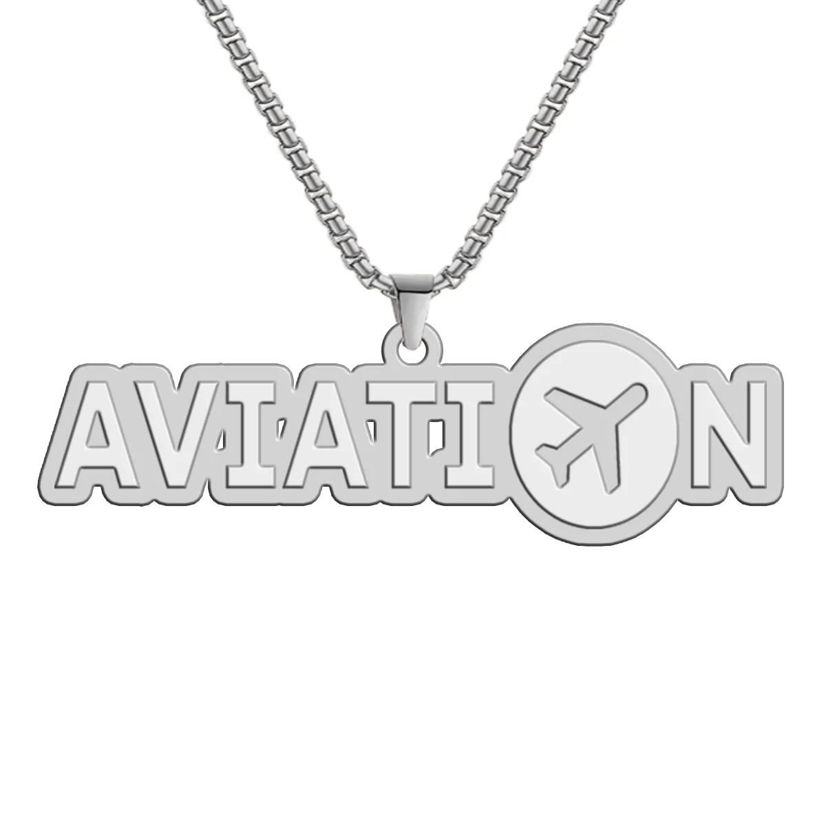 Aviation Designed Hollow Necklac - Image 2