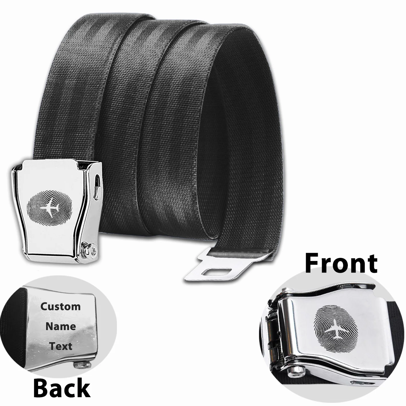 Aviation Finger Print Designed Fashion Airplane Seat Belts - Image 2