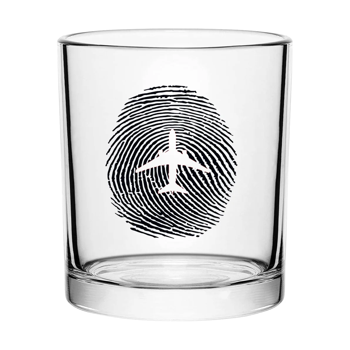 Aviation Finger Print Designed Special Whiskey Glasses - Image 2