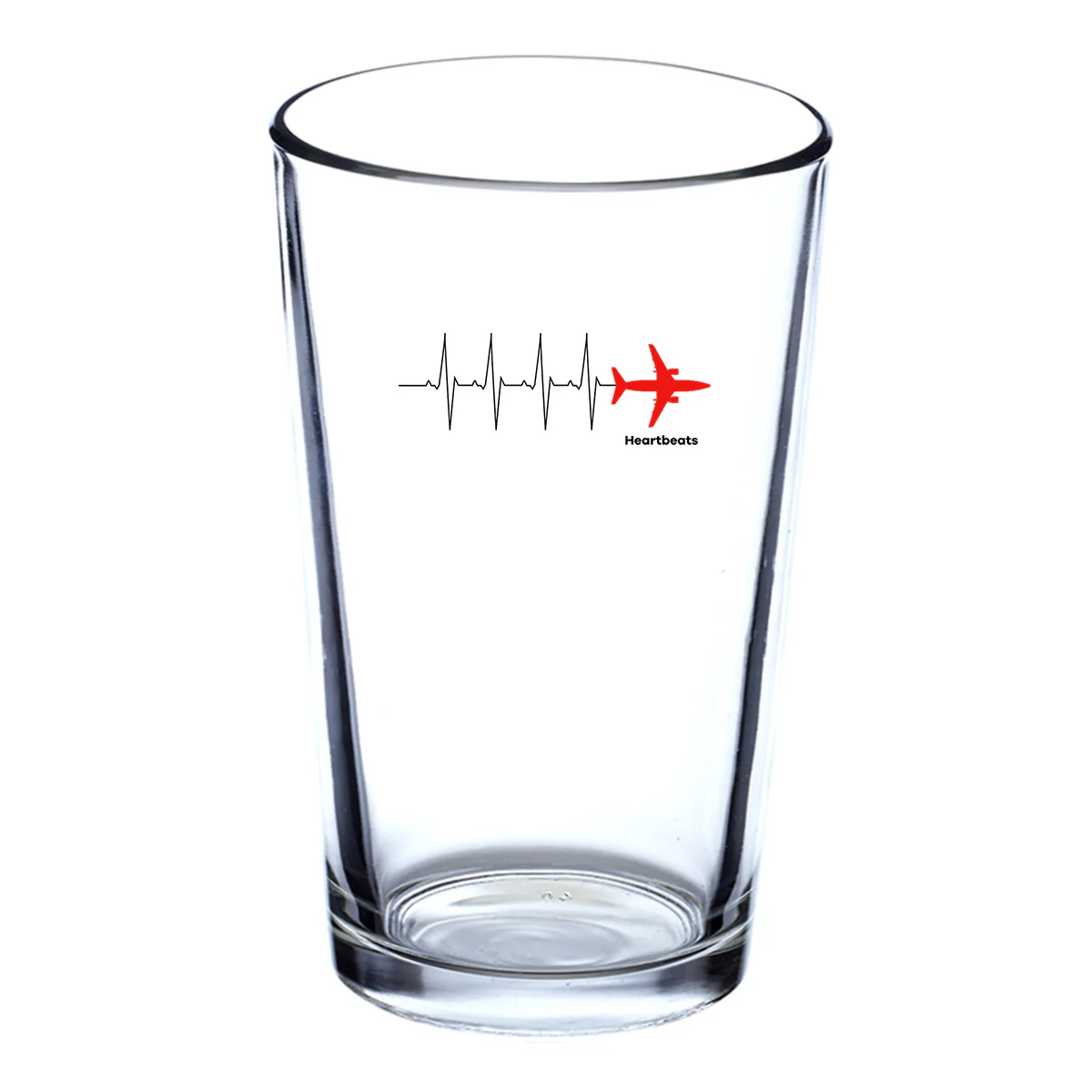 Aviation Heartbeats Designed Beer & Water Glasses - Image 2