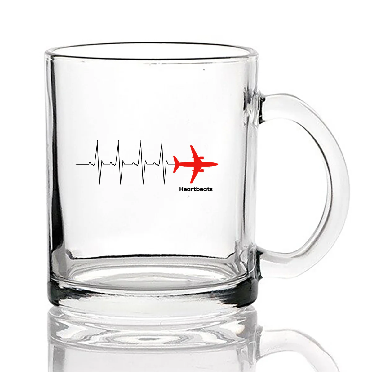 Aviation Heartbeats Designed Coffee & Tea Glasses - Image 2