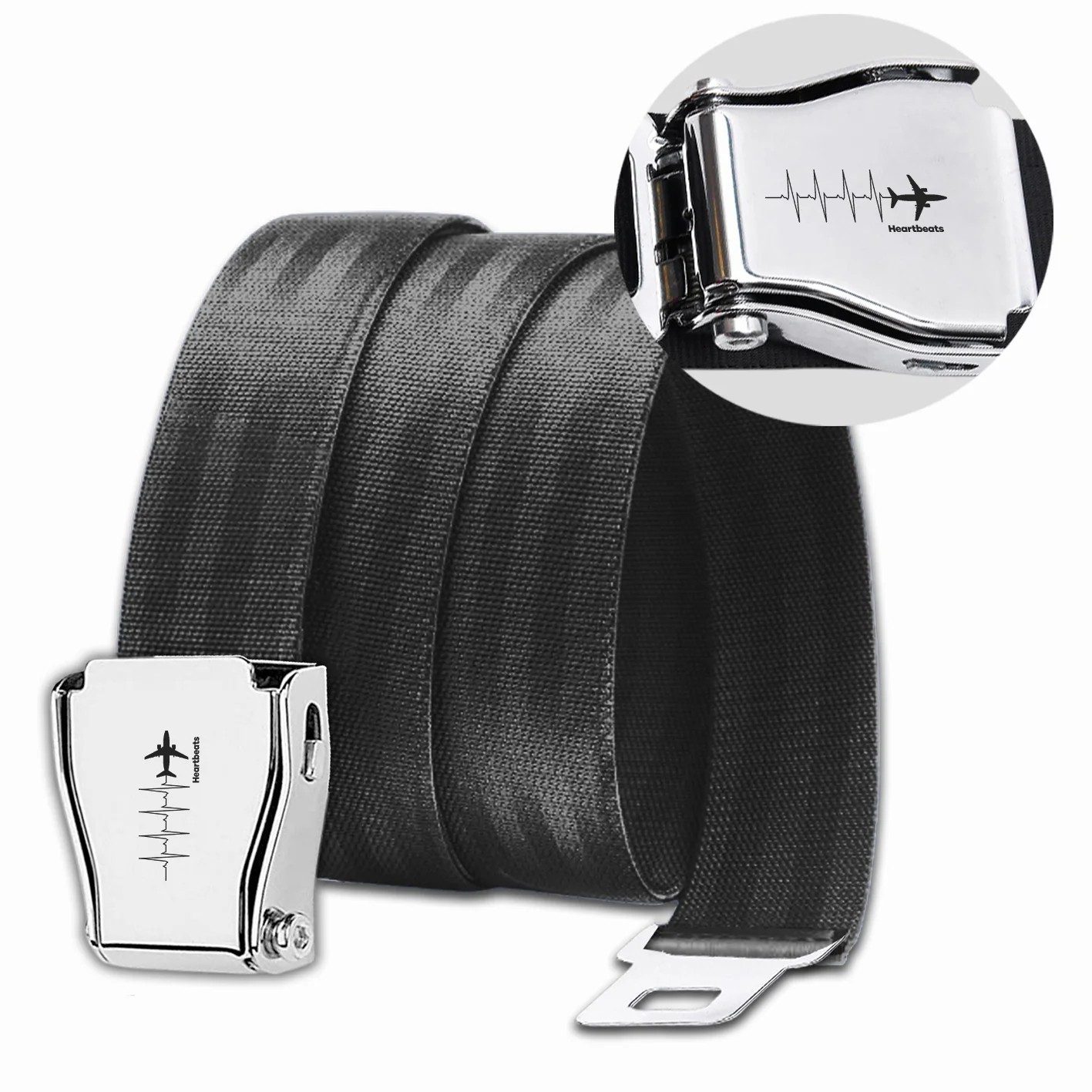 Aviation Heartbeats Designed Fashion Airplane Seat Belts - Image 4