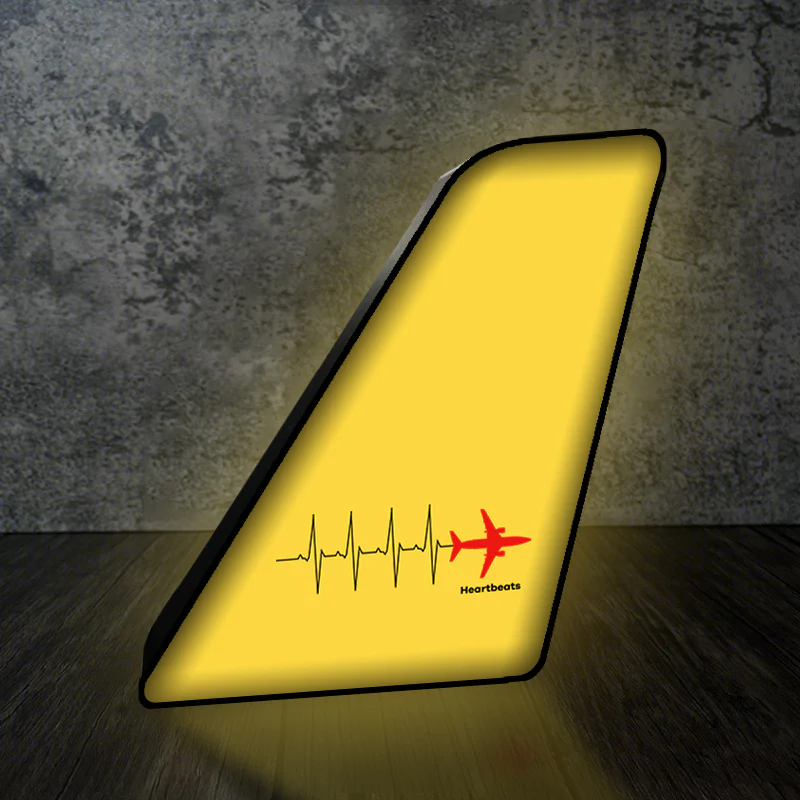 Aviation Heartbeats Designed Led Aircraft Tail & 3D Lamp - Image 3