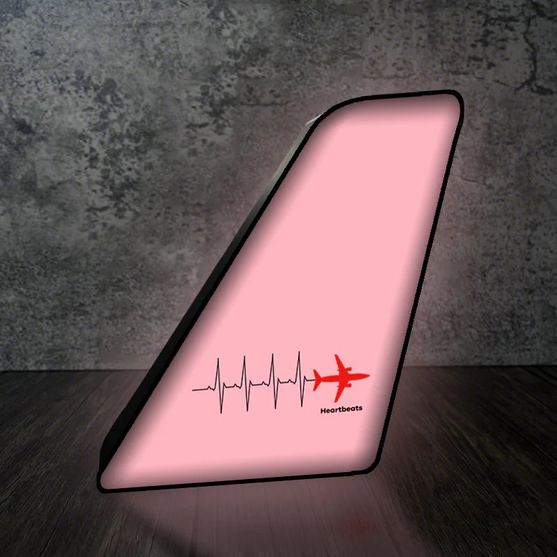 Aviation Heartbeats Designed Led Aircraft Tail & 3D Lamp - Image 5