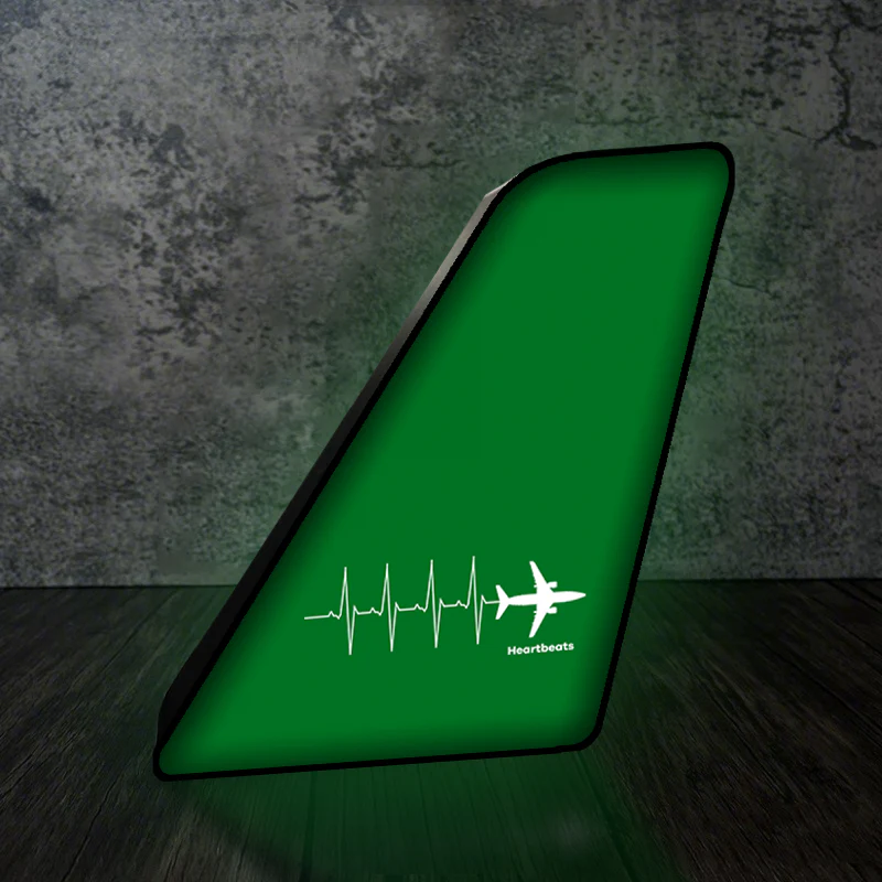 Aviation Heartbeats Designed Led Aircraft Tail & 3D Lamp - Image 7