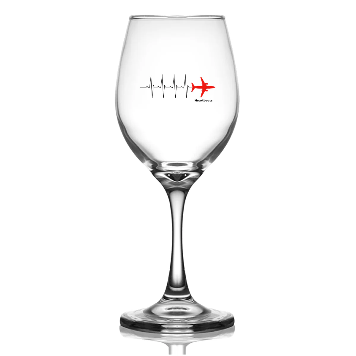 Aviation Heartbeats Designed Wine Glasses - Image 2