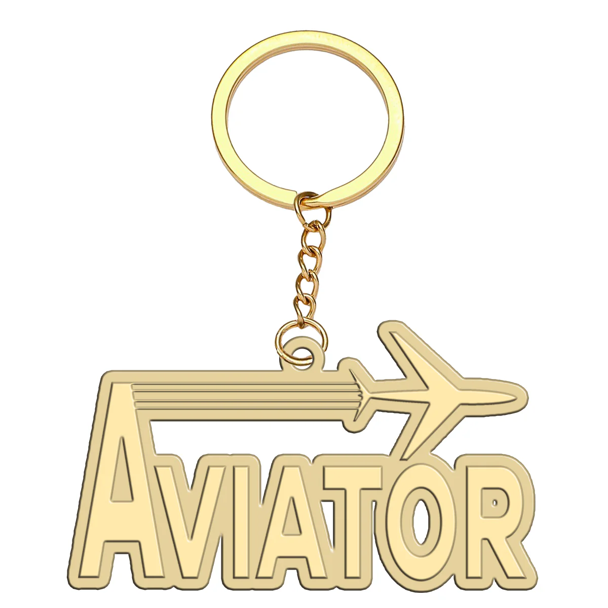 Aviator Designed Hollow Key Chains
