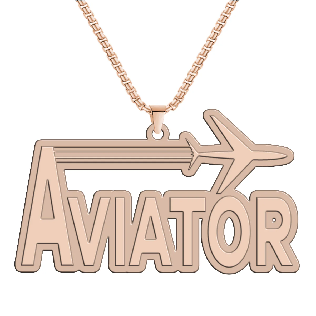 Aviator Designed Hollow Necklac - Image 3