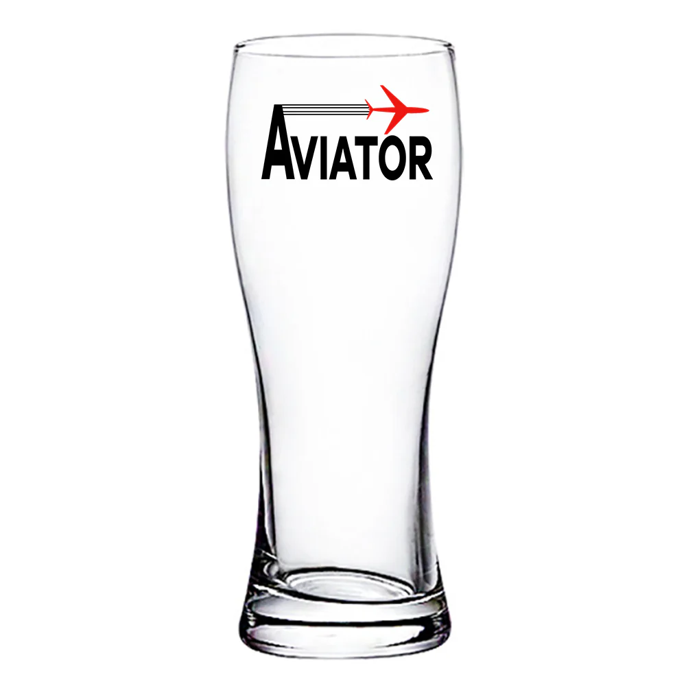 Aviator Designed Pilsner Beer Glasses - Image 2