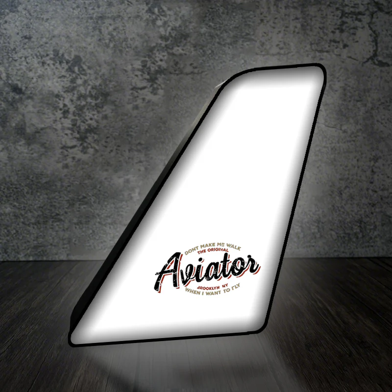 Aviator - Dont Make Me Walk Designed Led Aircraft Tail & 3D Lamp - Image 2