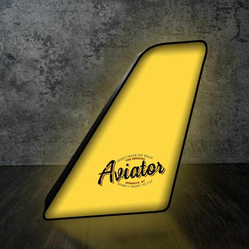 Aviator - Dont Make Me Walk Designed Led Aircraft Tail & 3D Lamp - Image 3