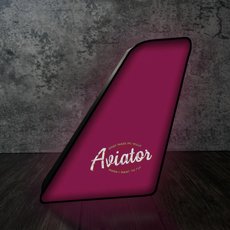 Aviator - Dont Make Me Walk Designed Led Aircraft Tail & 3D Lamp - Image 9