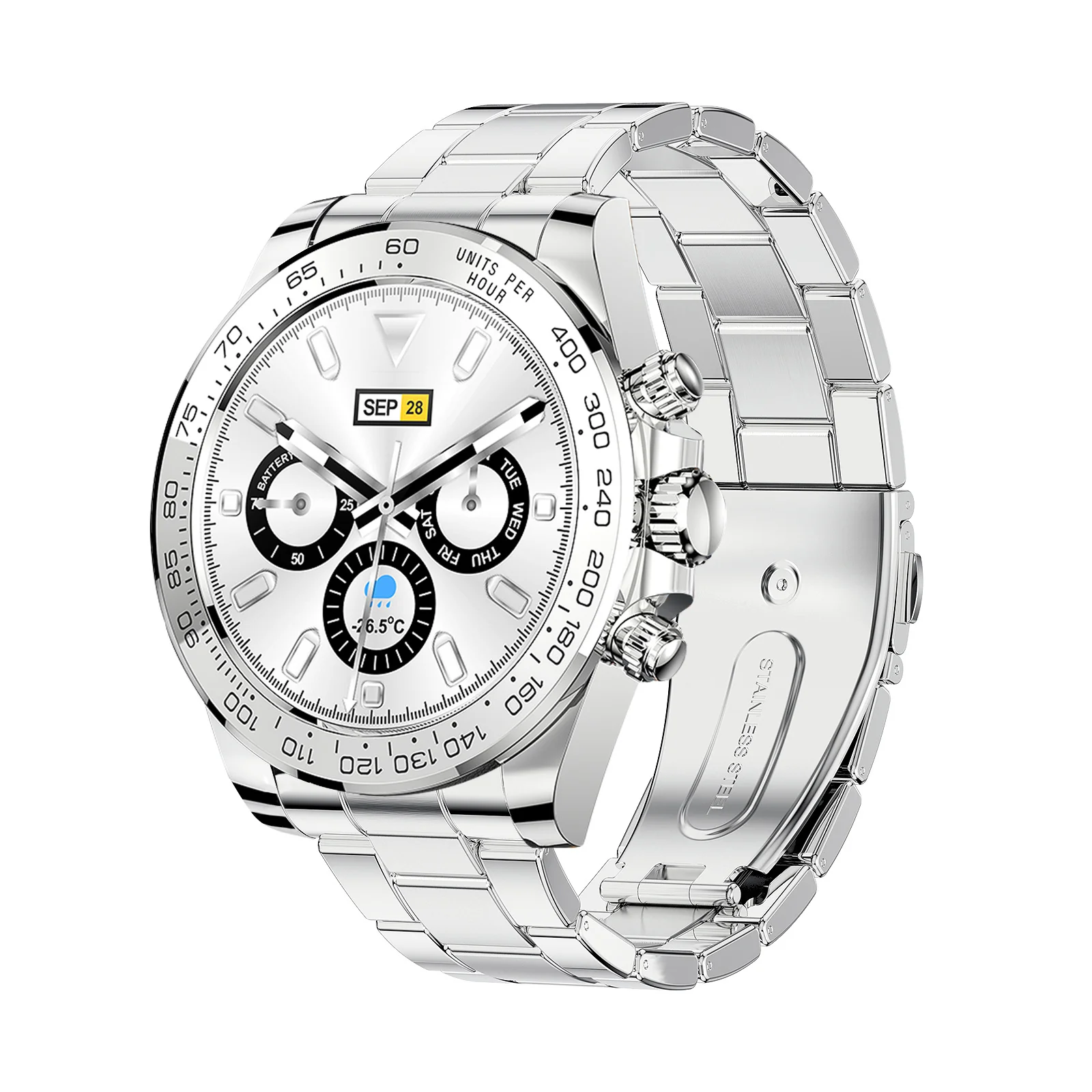 AW13 Pro Stainless Steel Smart Watch: Bluetooth Calling, Heart Rate Monitor & Fitness Bracelet Functionality - Image 5