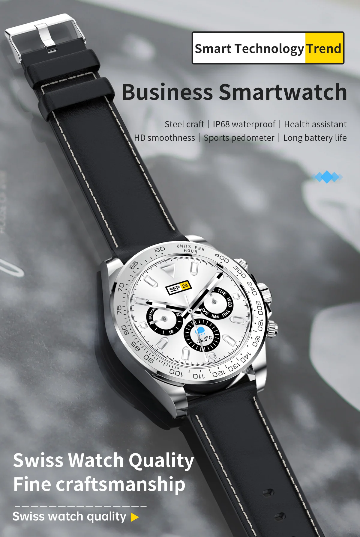 AW13 Pro Stainless Steel Smart Watch: Bluetooth Calling, Heart Rate Monitor & Fitness Bracelet Functionality - Image 9
