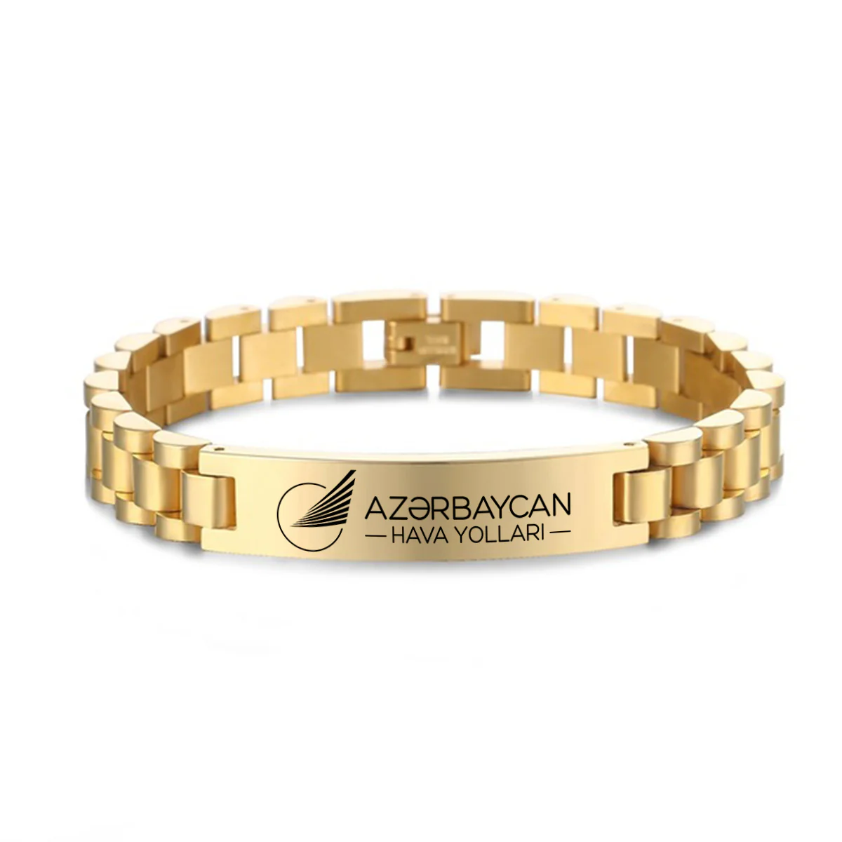 Azerbaijan Airlines Designed Stainless Steel Chain Bracelets - Image 4