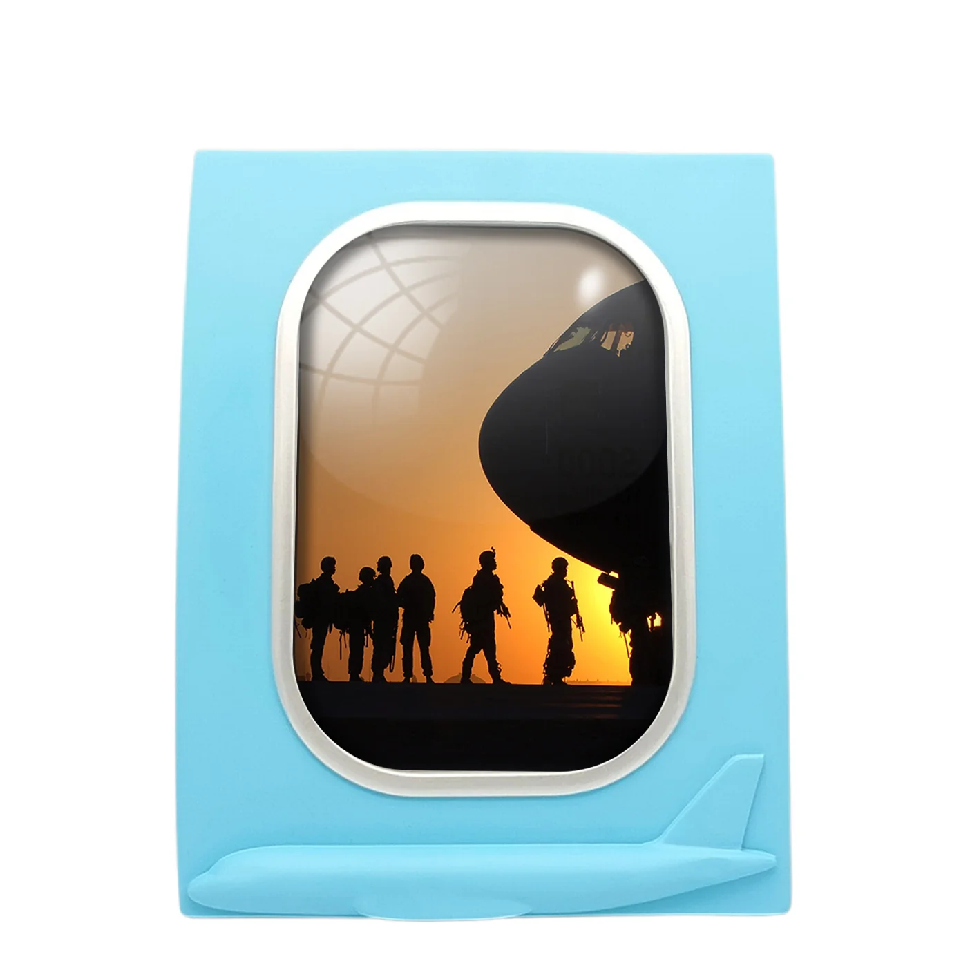Band of Brothers Theme Soldiers Designed Airplane Window Photo Frame