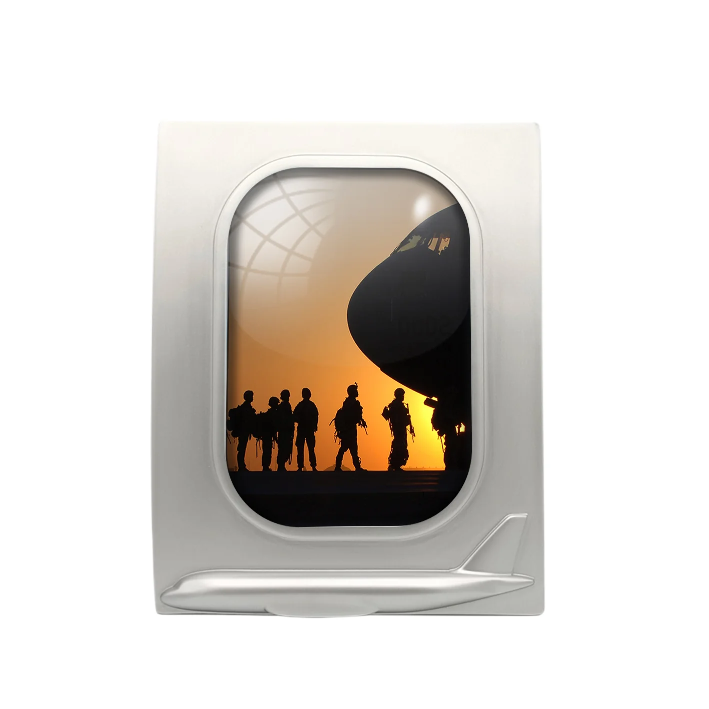 Band of Brothers Theme Soldiers Designed Airplane Window Photo Frame - Image 2
