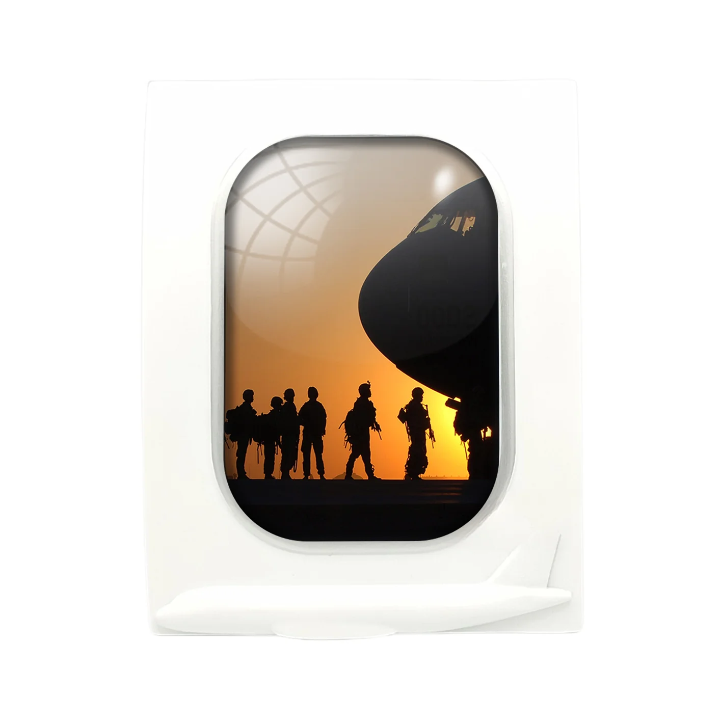 Band of Brothers Theme Soldiers Designed Airplane Window Photo Frame - Image 4