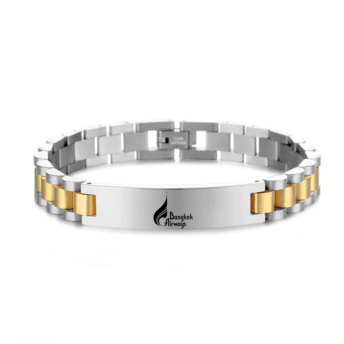 Bangkok Airways Airlines Designed Stainless Steel Chain Bracelets - Image 3