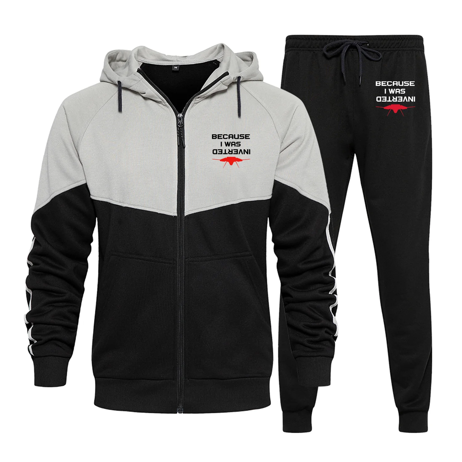 Because I was Inverted Designed Colourful Z. Hoodies & Sweatpants