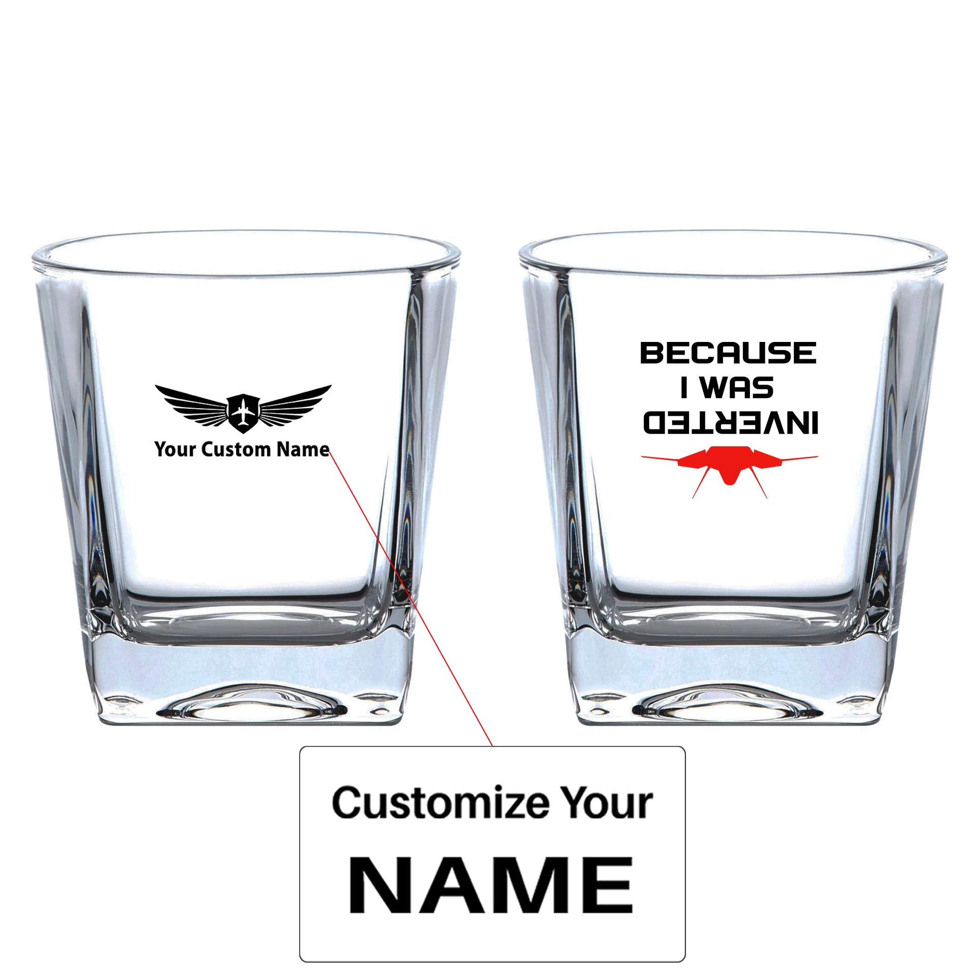 Because I was Inverted Designed Whiskey Glass