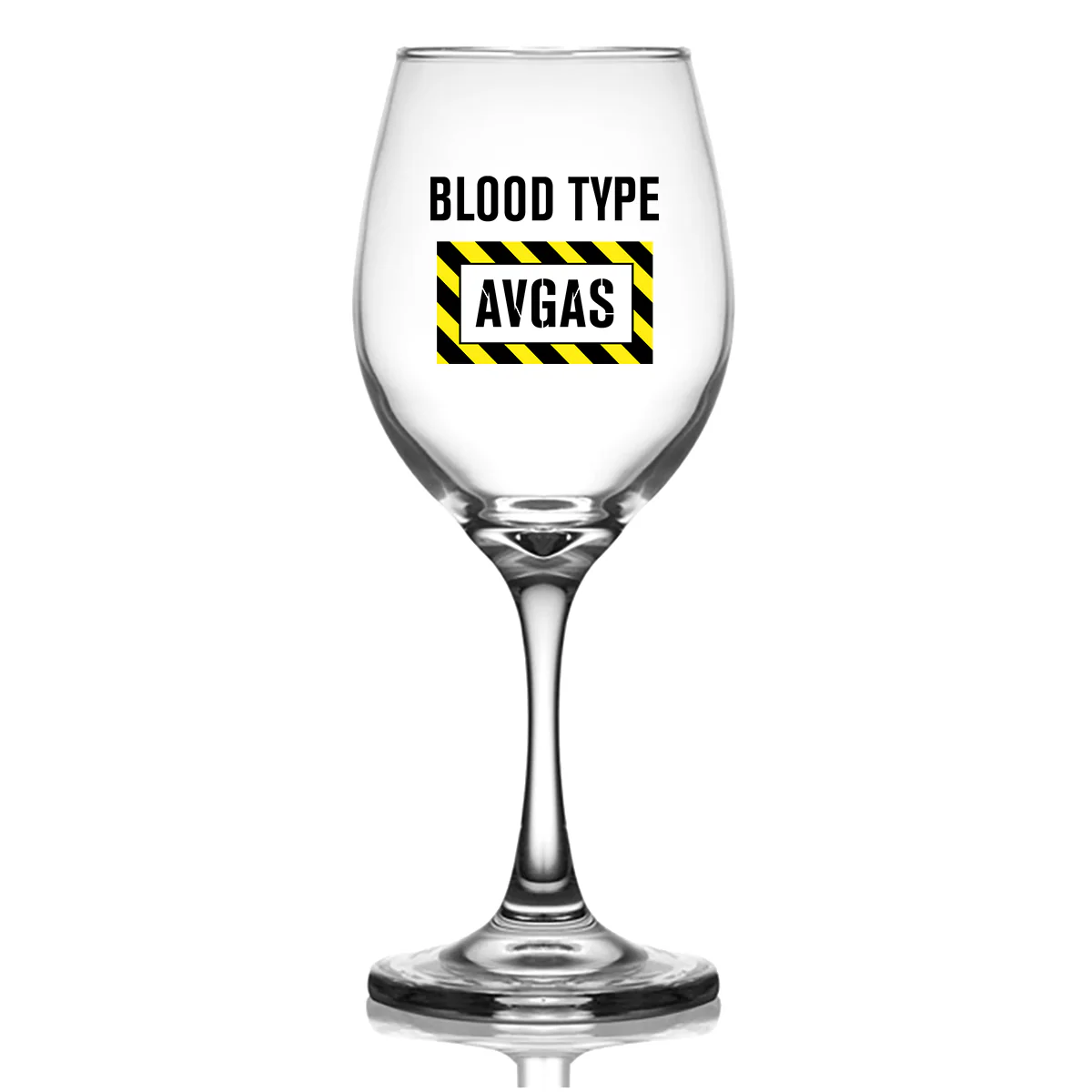 Blood Type AVGAS Designed Wine Glasses - Image 2