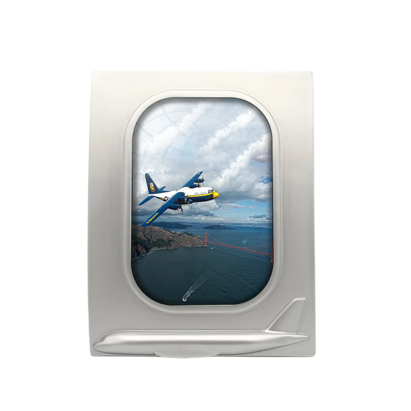 Blue Angels & Bridge Designed Airplane Window Photo Frame - Image 2