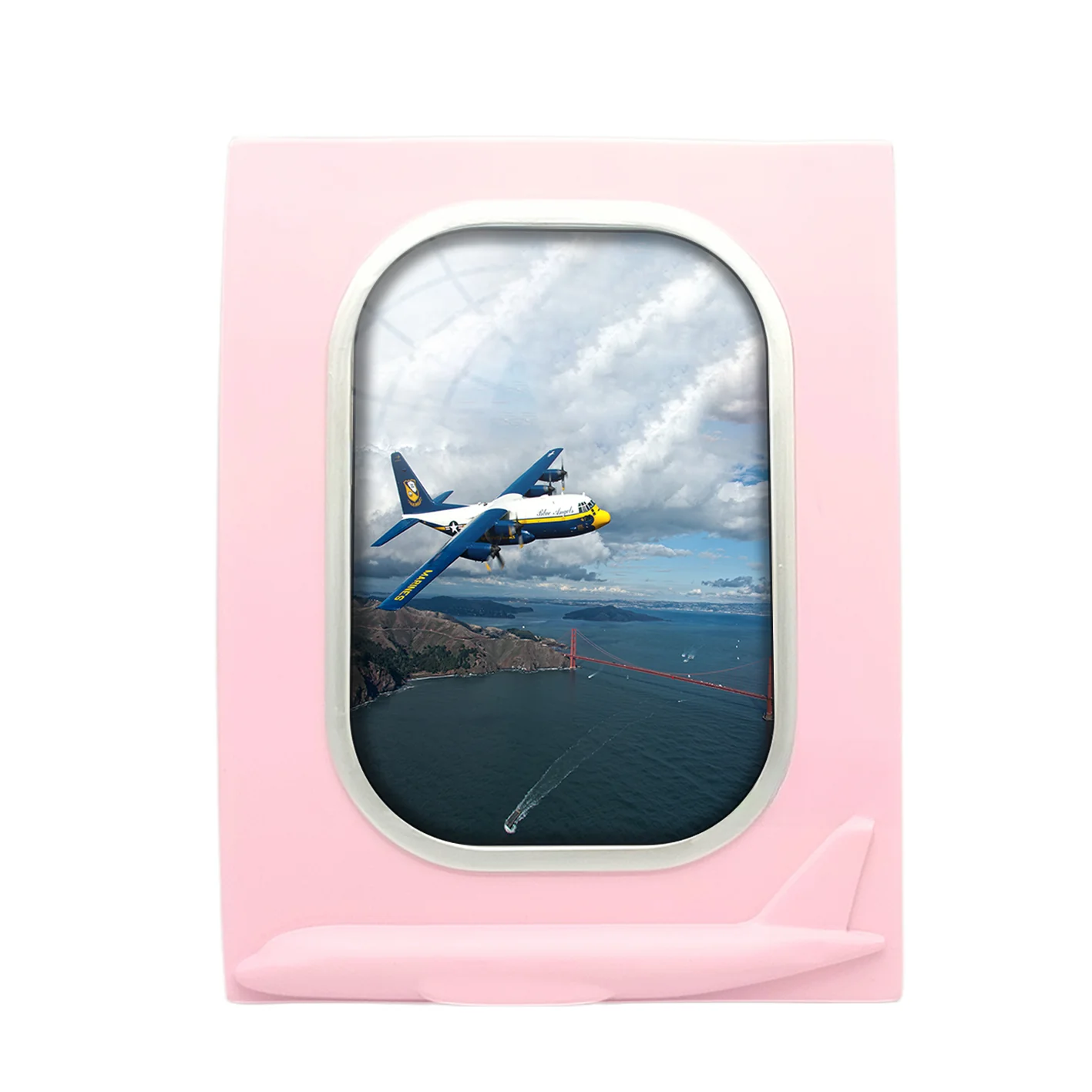 Blue Angels & Bridge Designed Airplane Window Photo Frame - Image 3