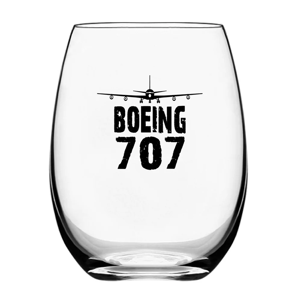 Boeing 707 & Plane Designed Water & Drink Glasses - Image 2