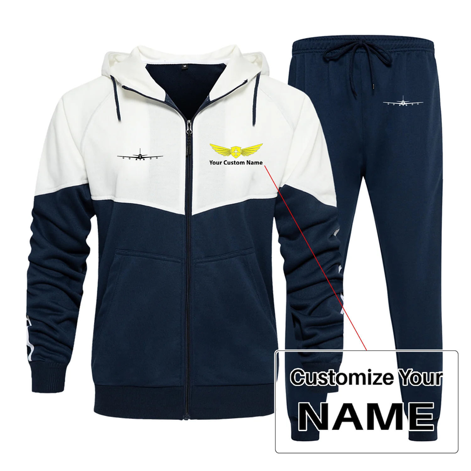 Boeing 707 Silhouette Designed Colourful Z. Hoodies & Sweatpants - Image 3