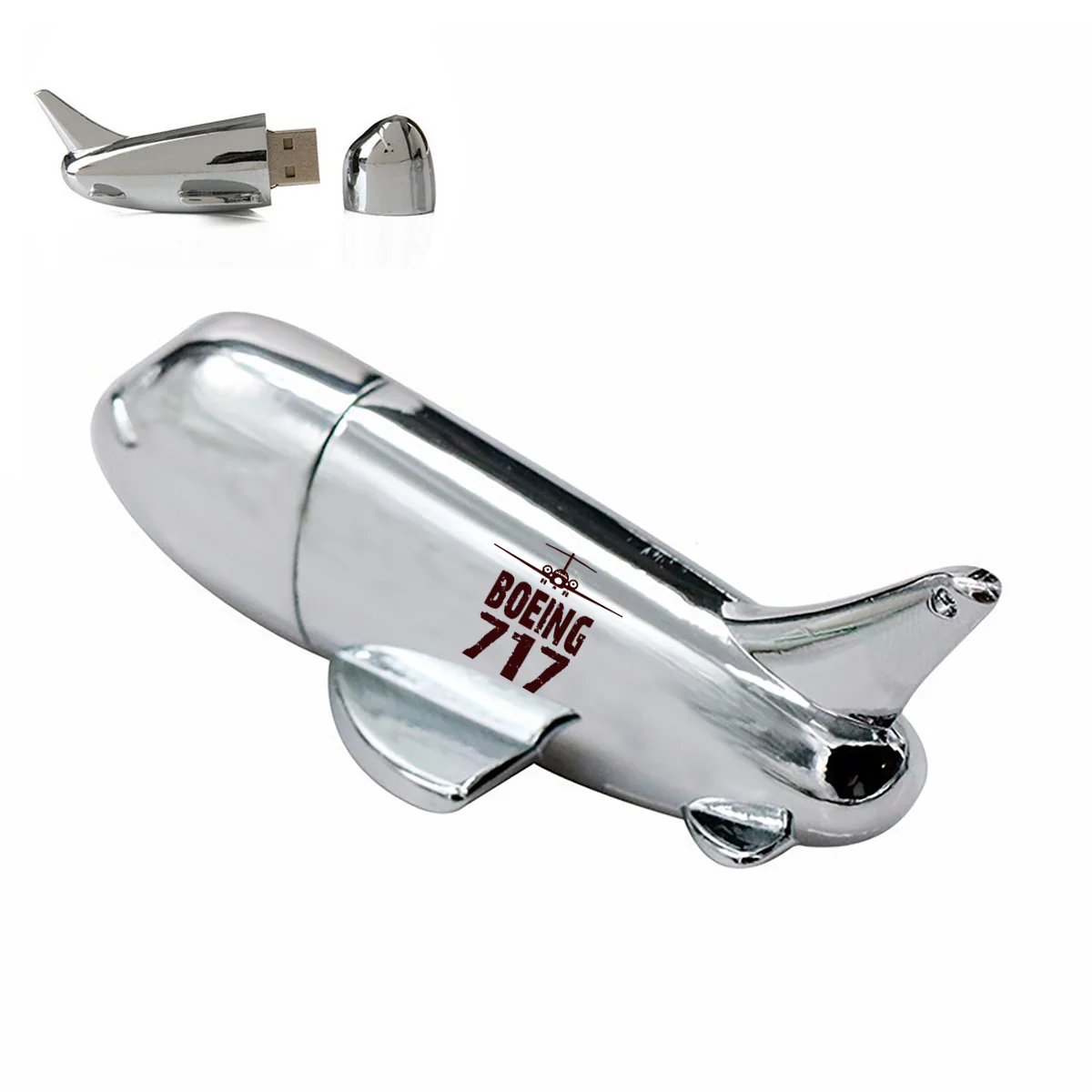 Boeing 717 & Plane Designed Airplane Shape USB Drives - Image 2