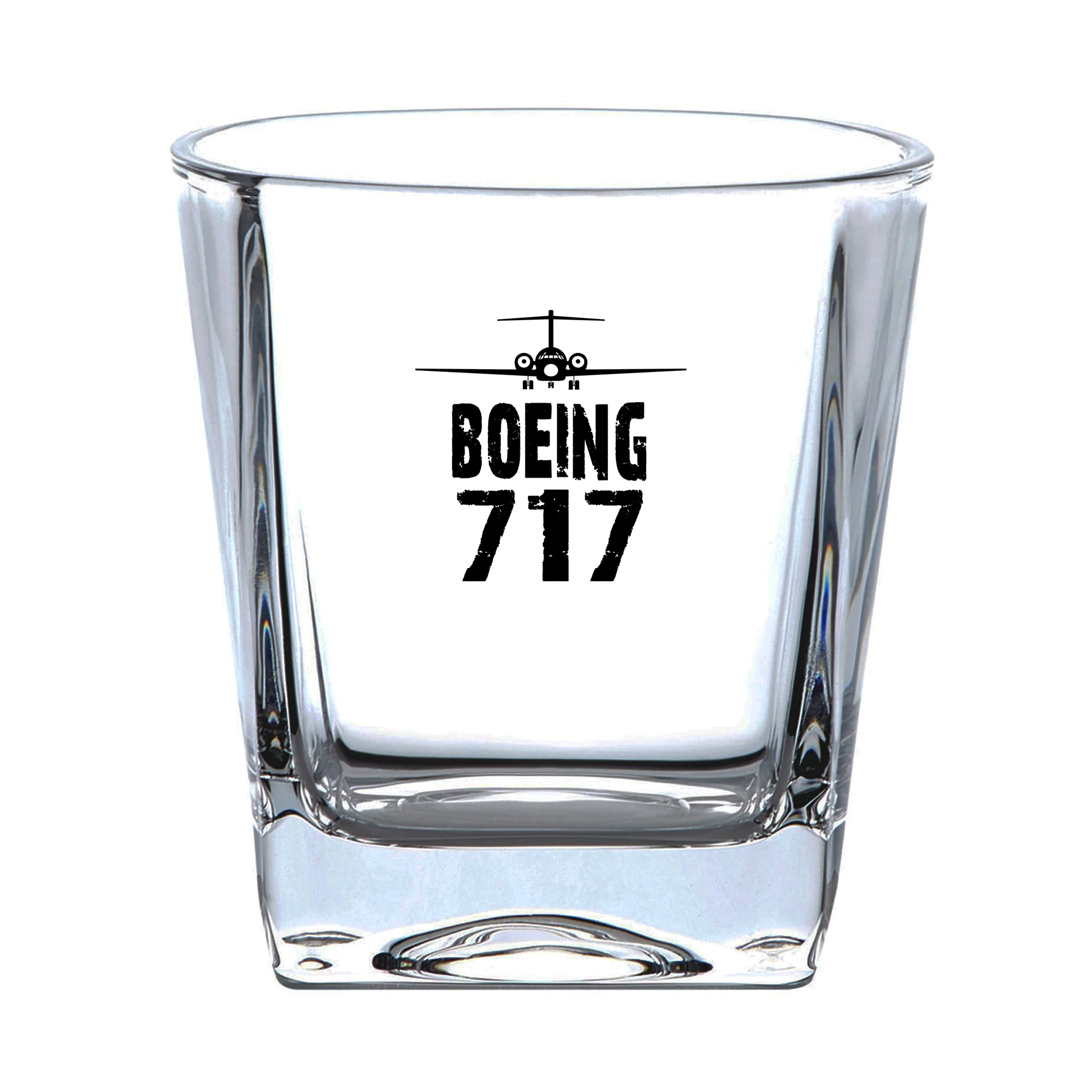 Boeing 717 & Plane Designed Whiskey Glass - Image 2