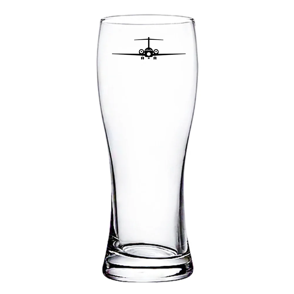 Boeing 717 Silhouette Designed Pilsner Beer Glasses - Image 2