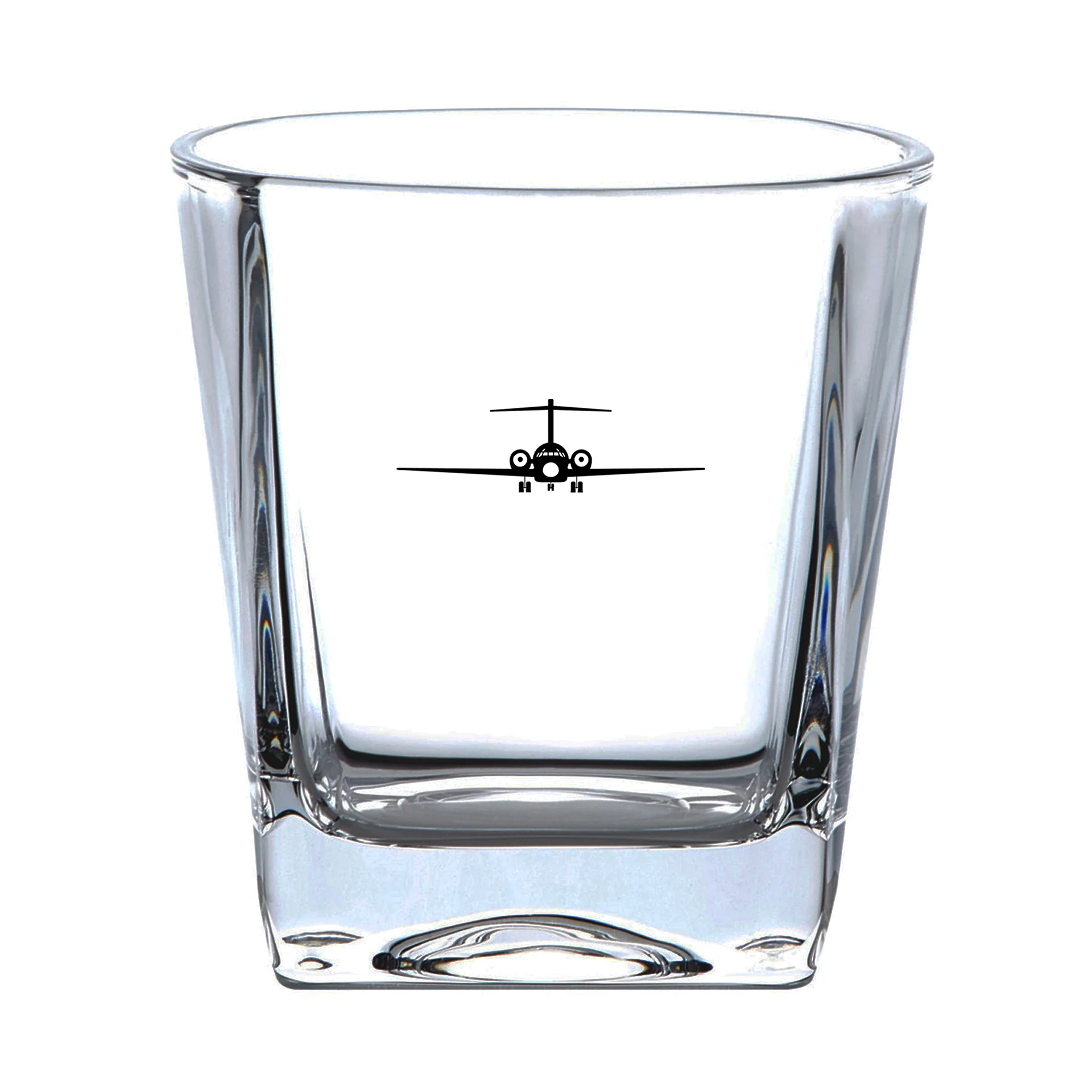 Boeing 717 Silhouette Designed Whiskey Glass - Image 2