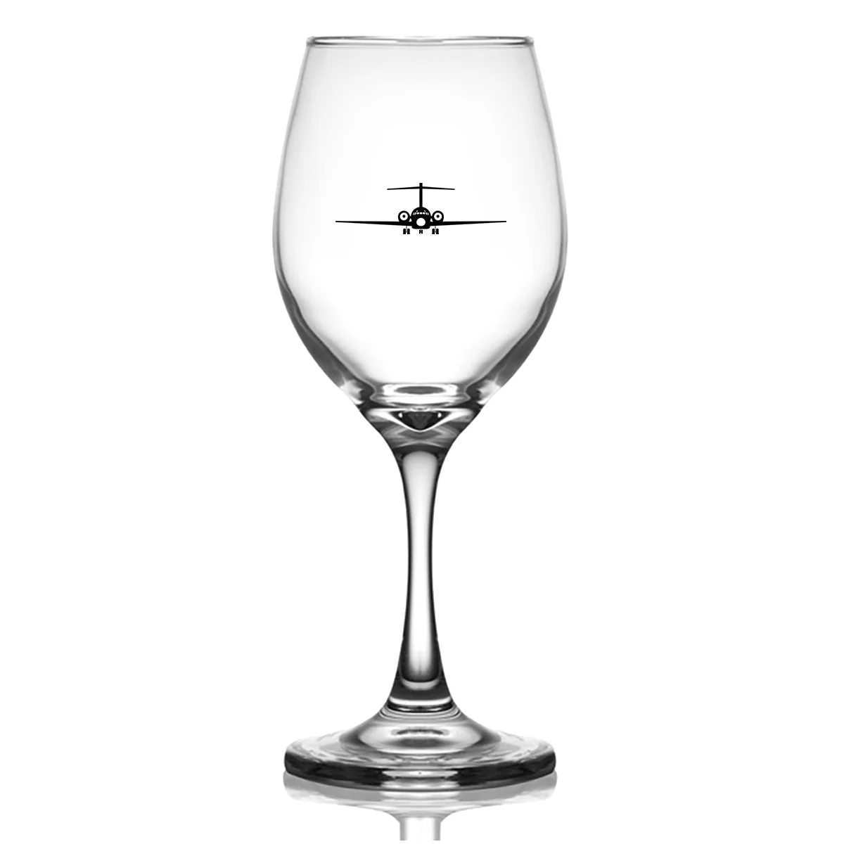 Boeing 717 Silhouette Designed Wine Glasses - Image 2