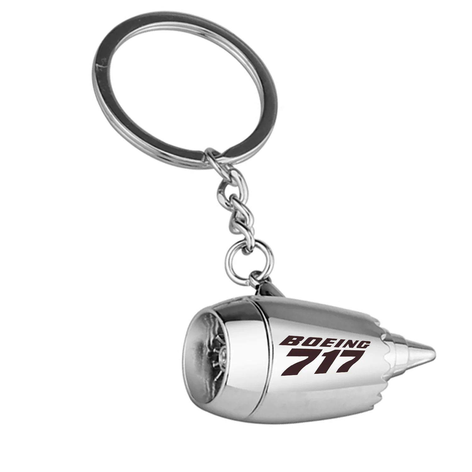Boeing 717 & Text Jet Engine Turbine Key Chains - Image 2