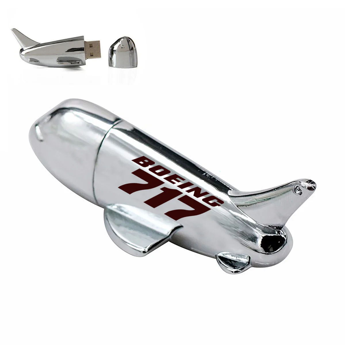 Boeing 717 & Text Designed Airplane Shape USB Drives - Image 2