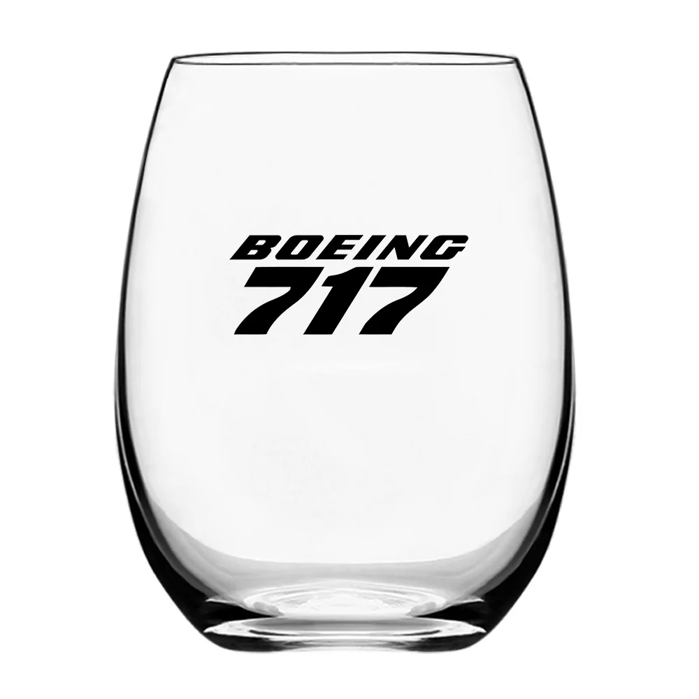 Boeing 717 & Text Designed Water & Drink Glasses - Image 2