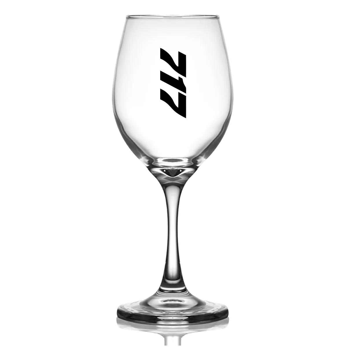 Boeing 717 Text Designed Wine Glasses - Image 2